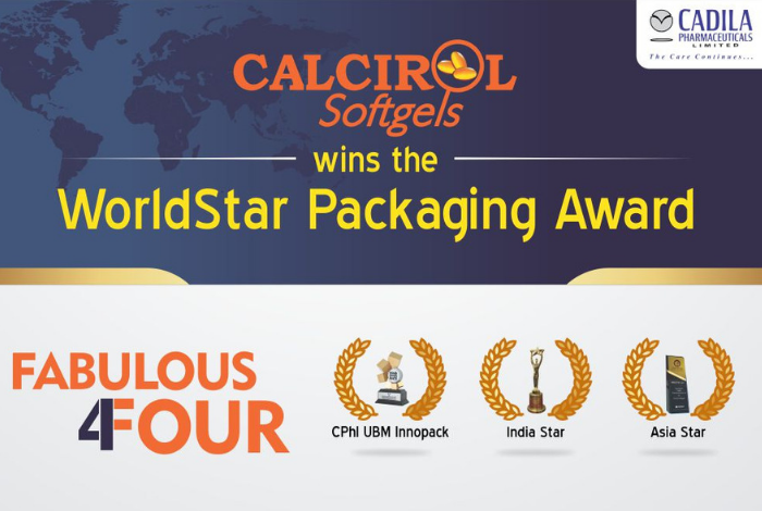 Cadila’s Calcirol wins WorldStar Packaging Award